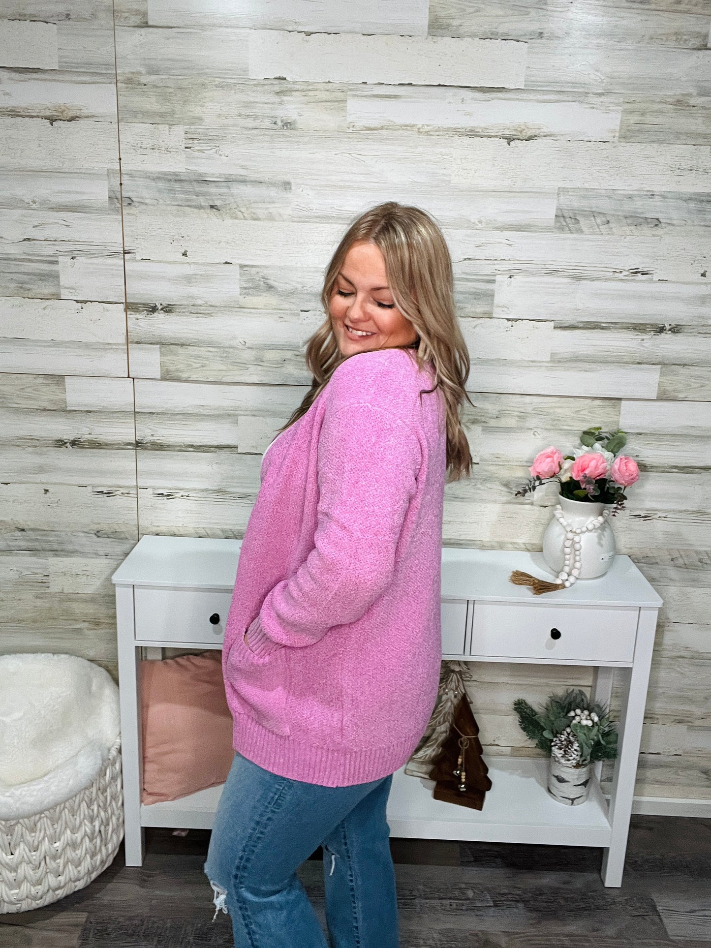 Sweet Embrace Mauve Cardigan