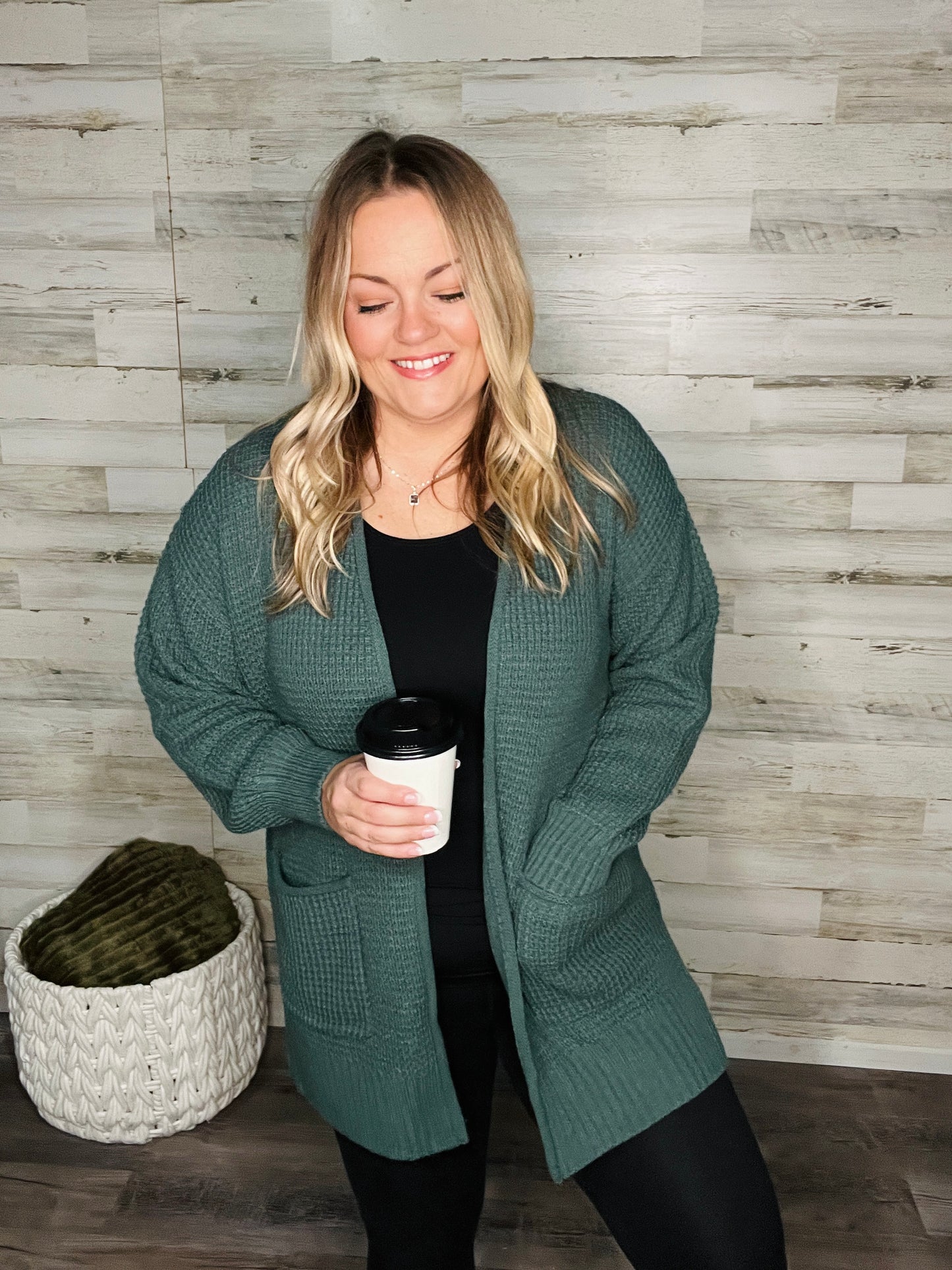 Woodland Waffle Knit Cardigan