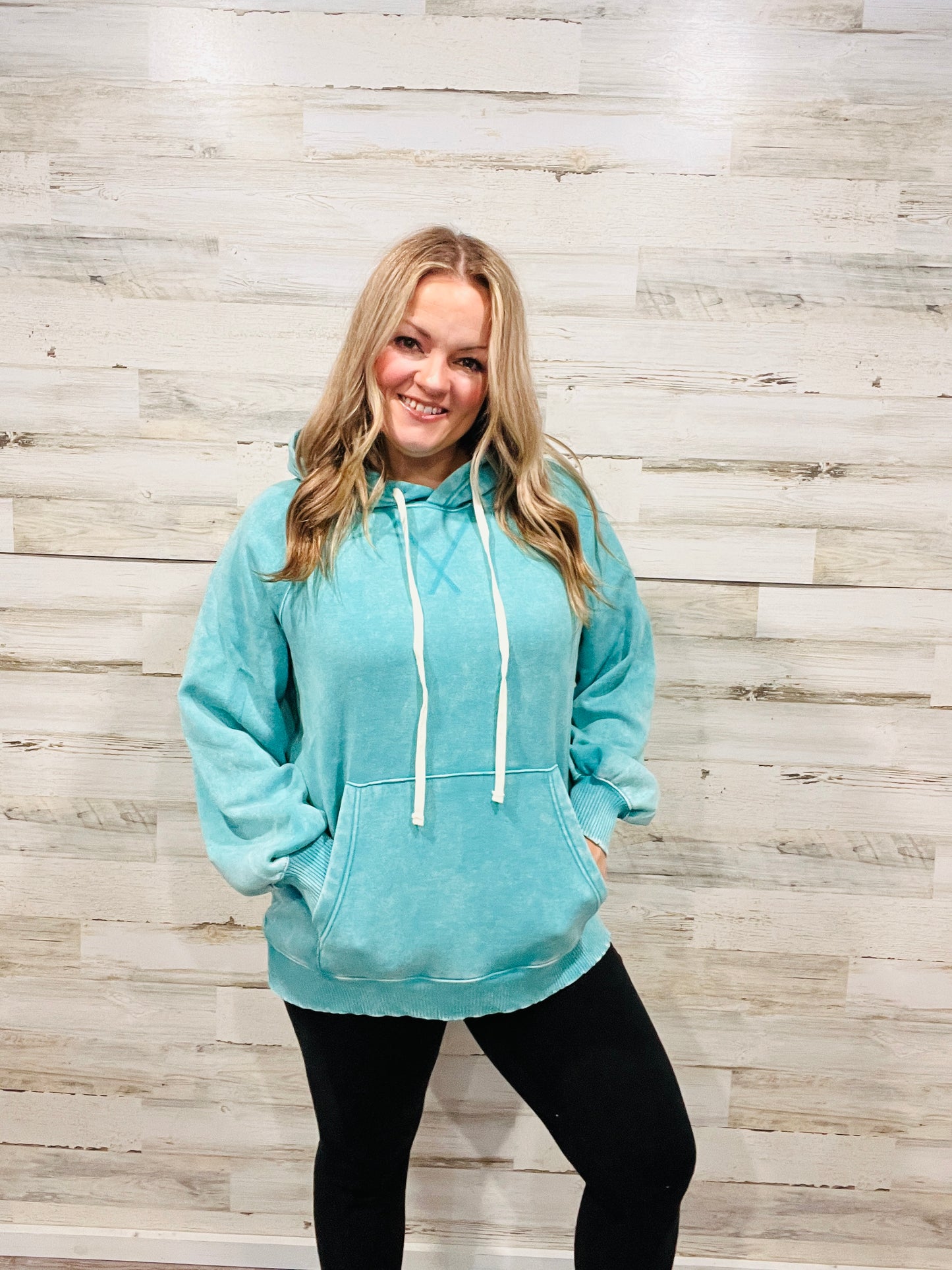 🤍DREAMY Acid Wash Fleece Hoodie