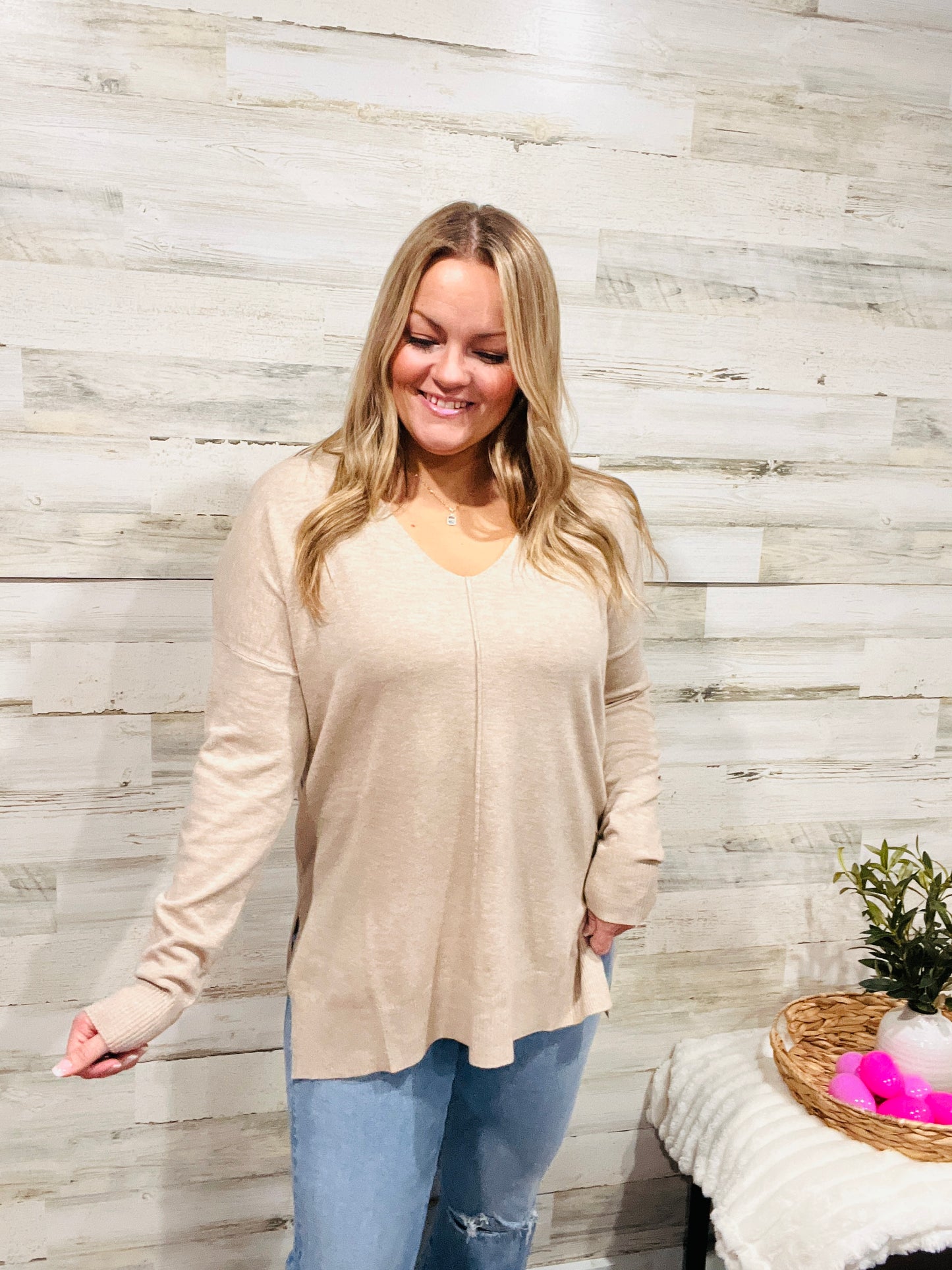 🤍 Neutral Spring Sweater