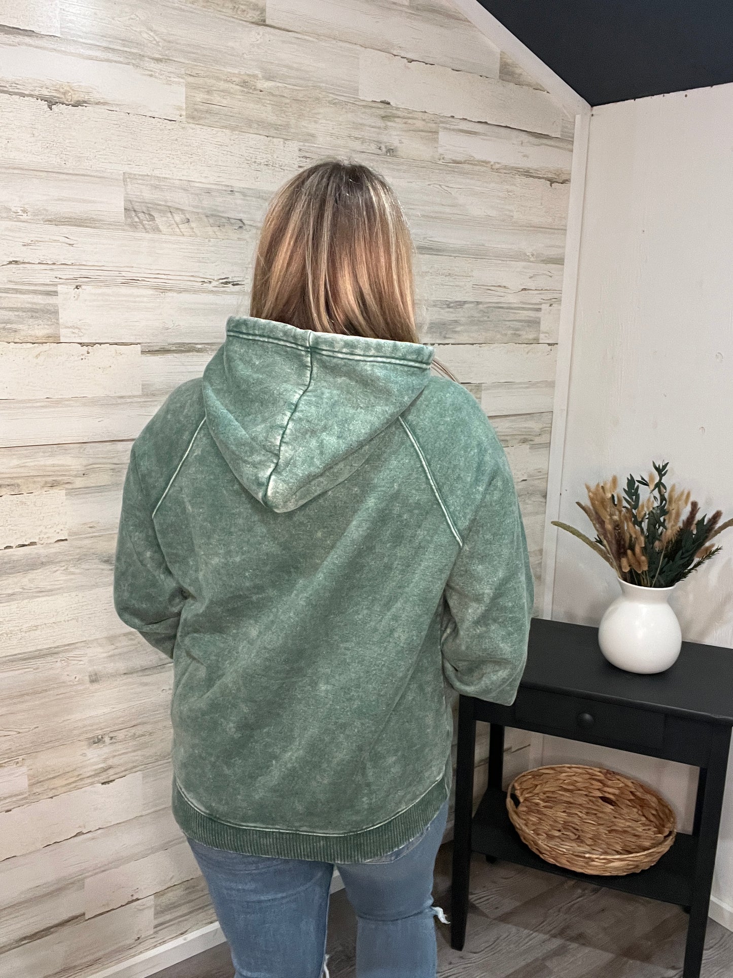 🤍Fresh Pine Drawstring Hoodie