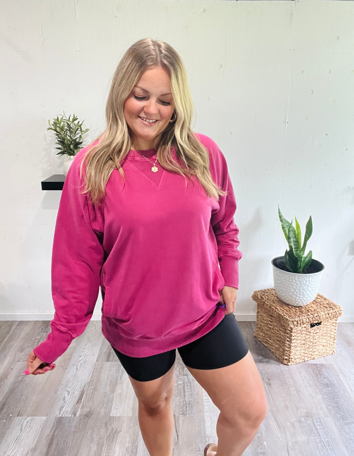 π€ Strawberry Wine French Terry Pullover