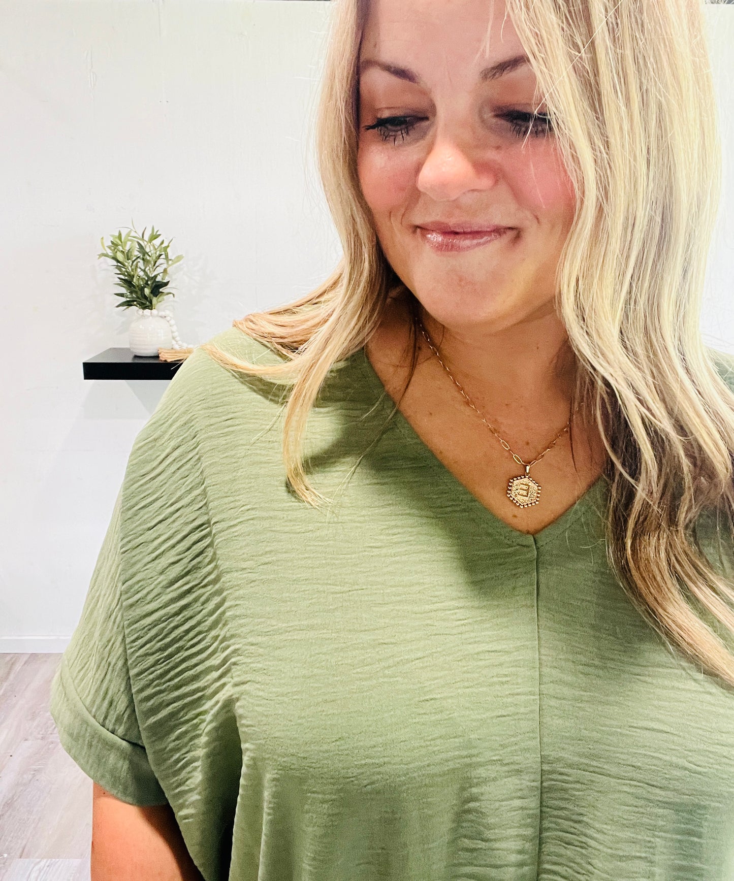 🤍Classic Blue Woven Blouse
