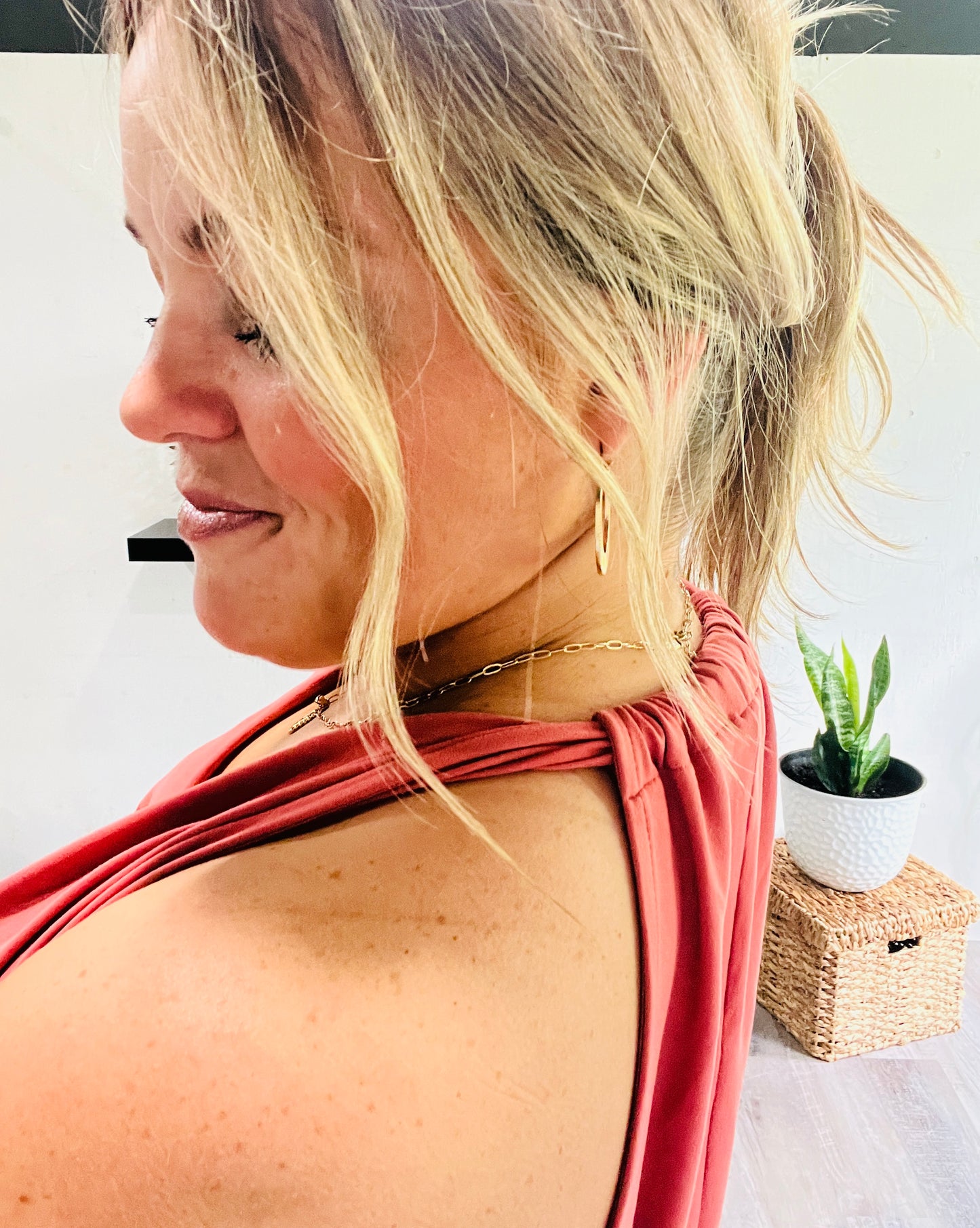 š¤Georgia Peach Wrapped Halter