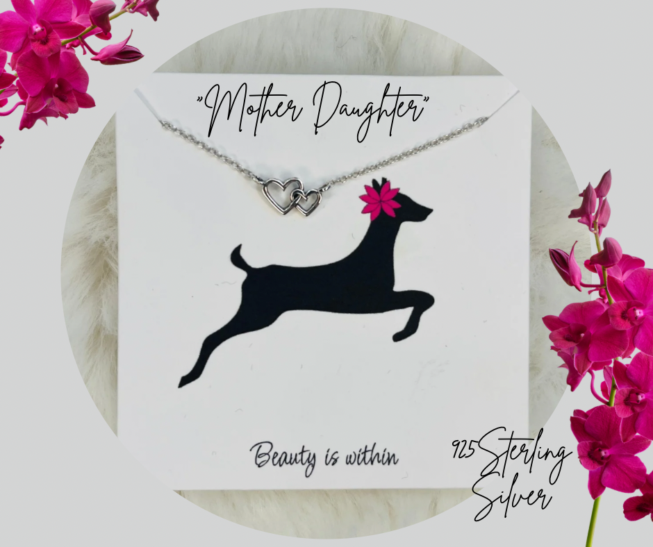 🌸Mother Daughter 925 Sterling Silver Necklace
