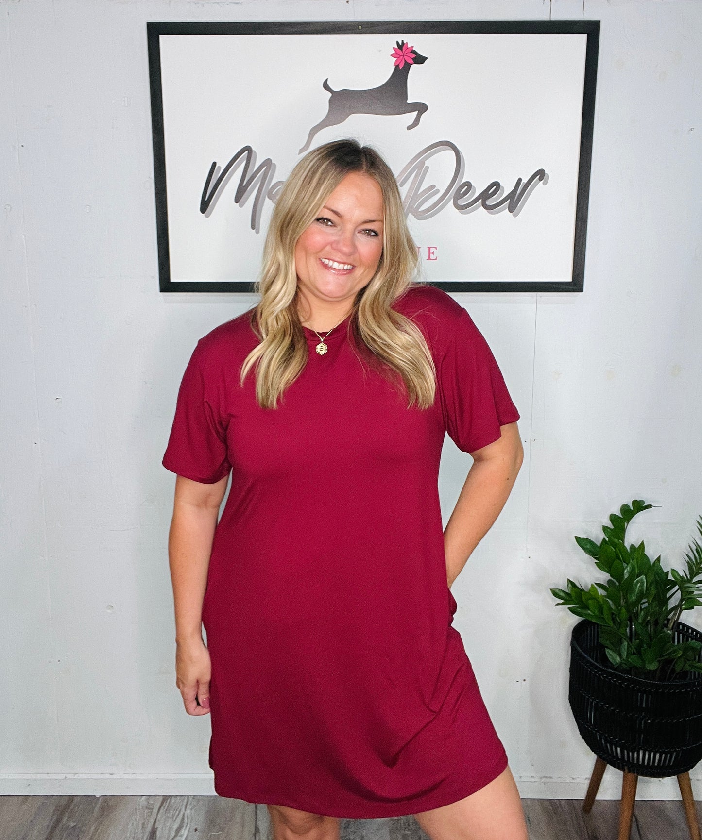 Mulberry Moments TShirt Dress
