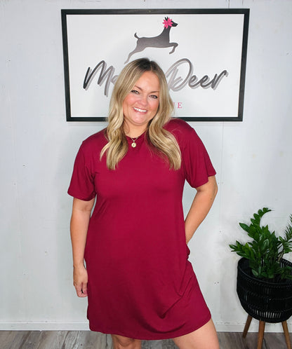 Mulberry Moments TShirt Dress