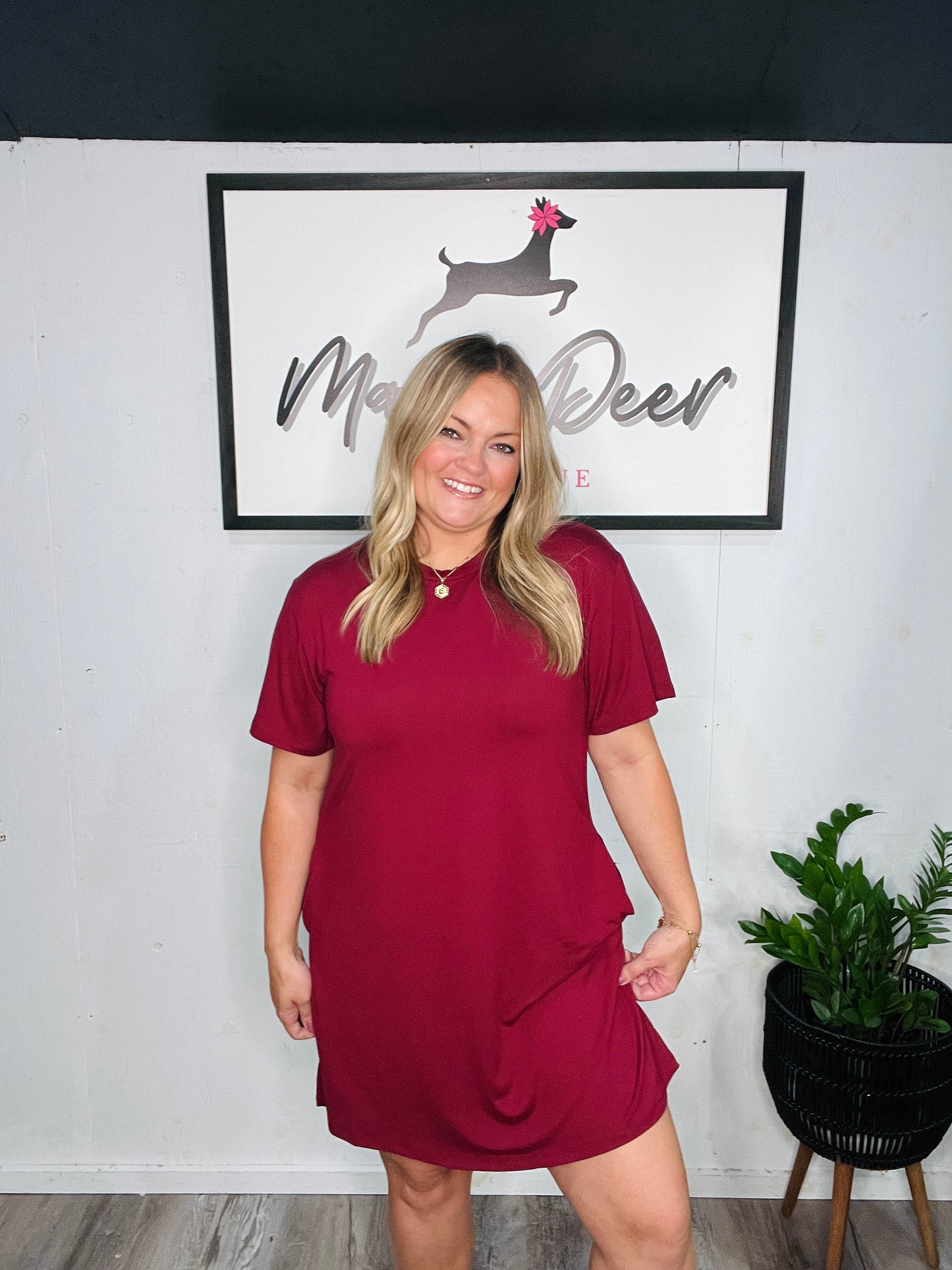Mulberry Moments TShirt Dress