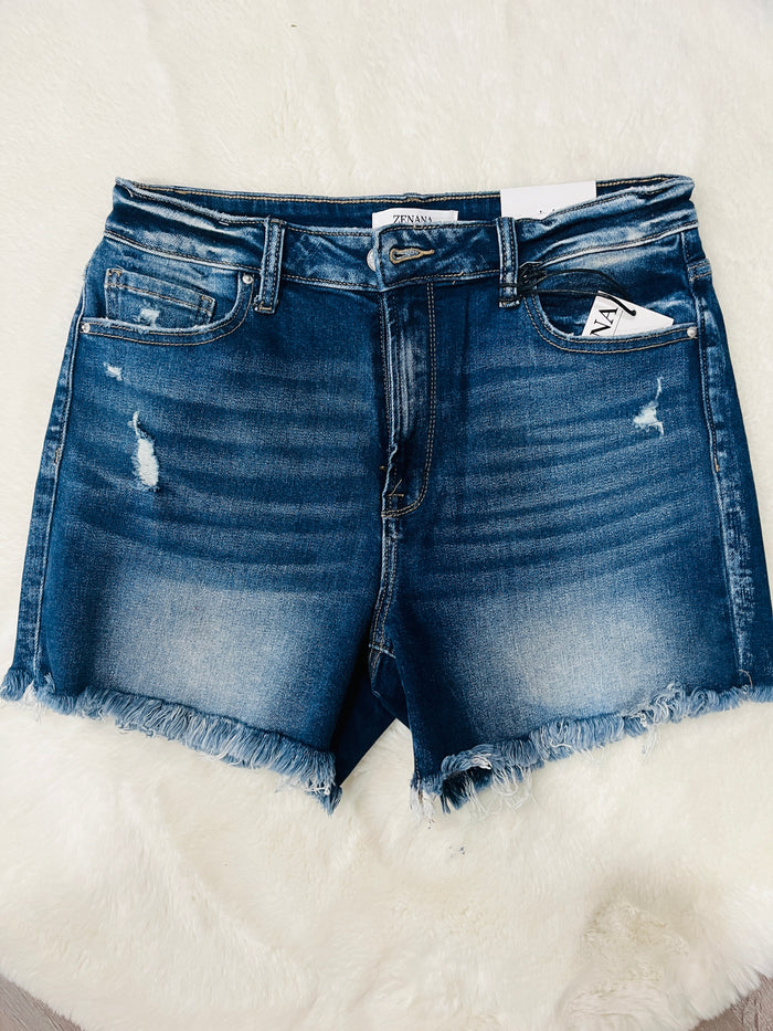Backroad Dark Denim Shorts