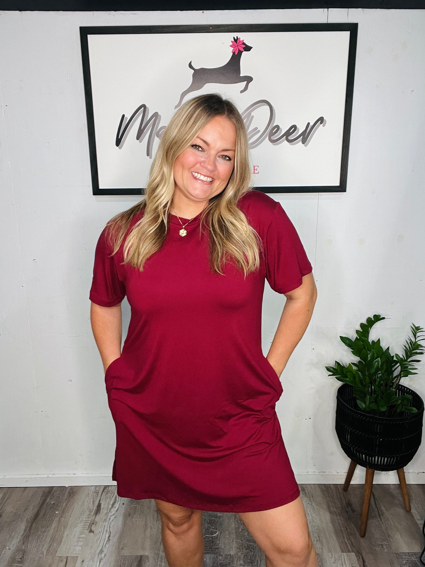 Mulberry Moments TShirt Dress