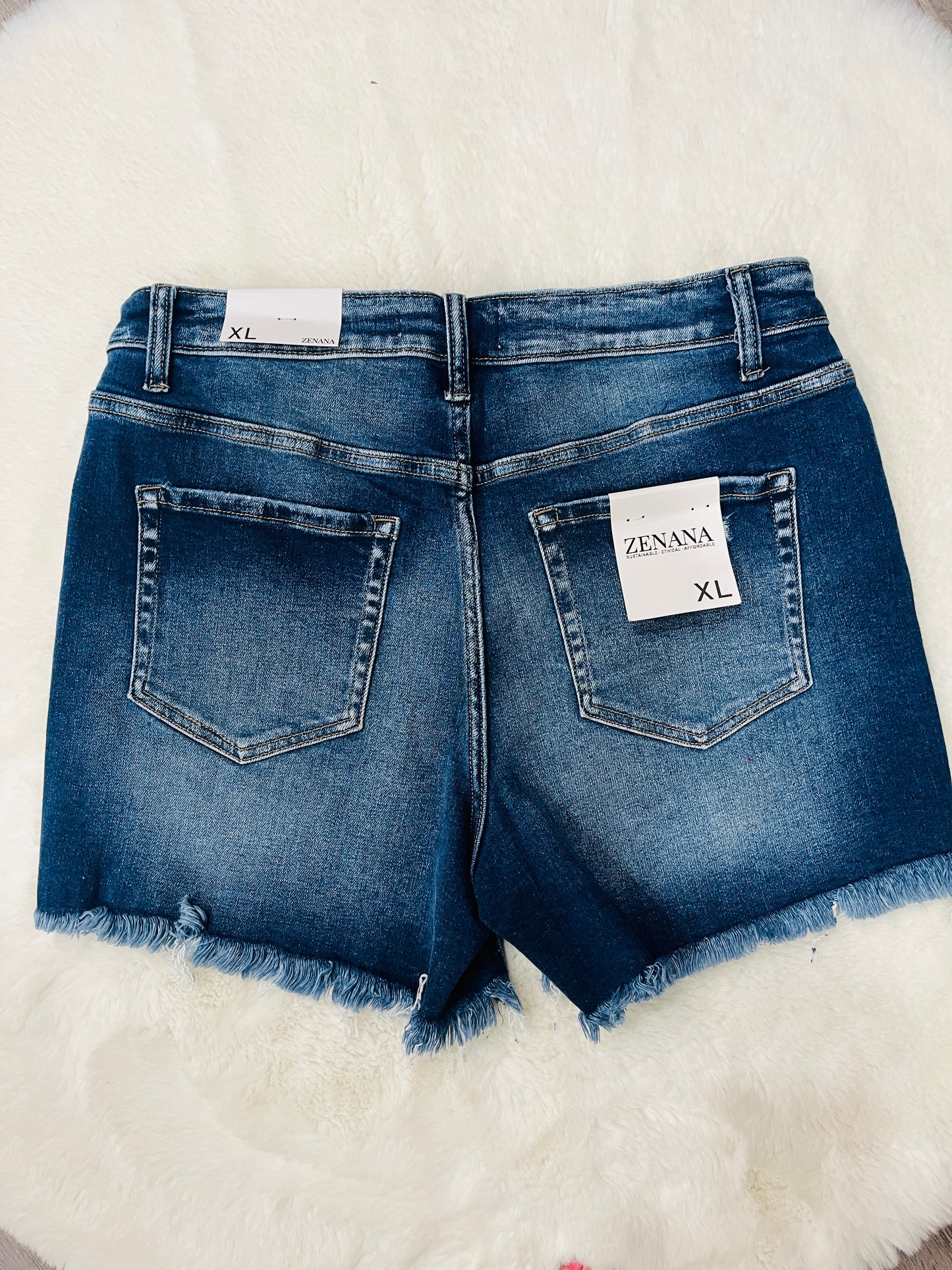 Backroad Dark Denim Shorts