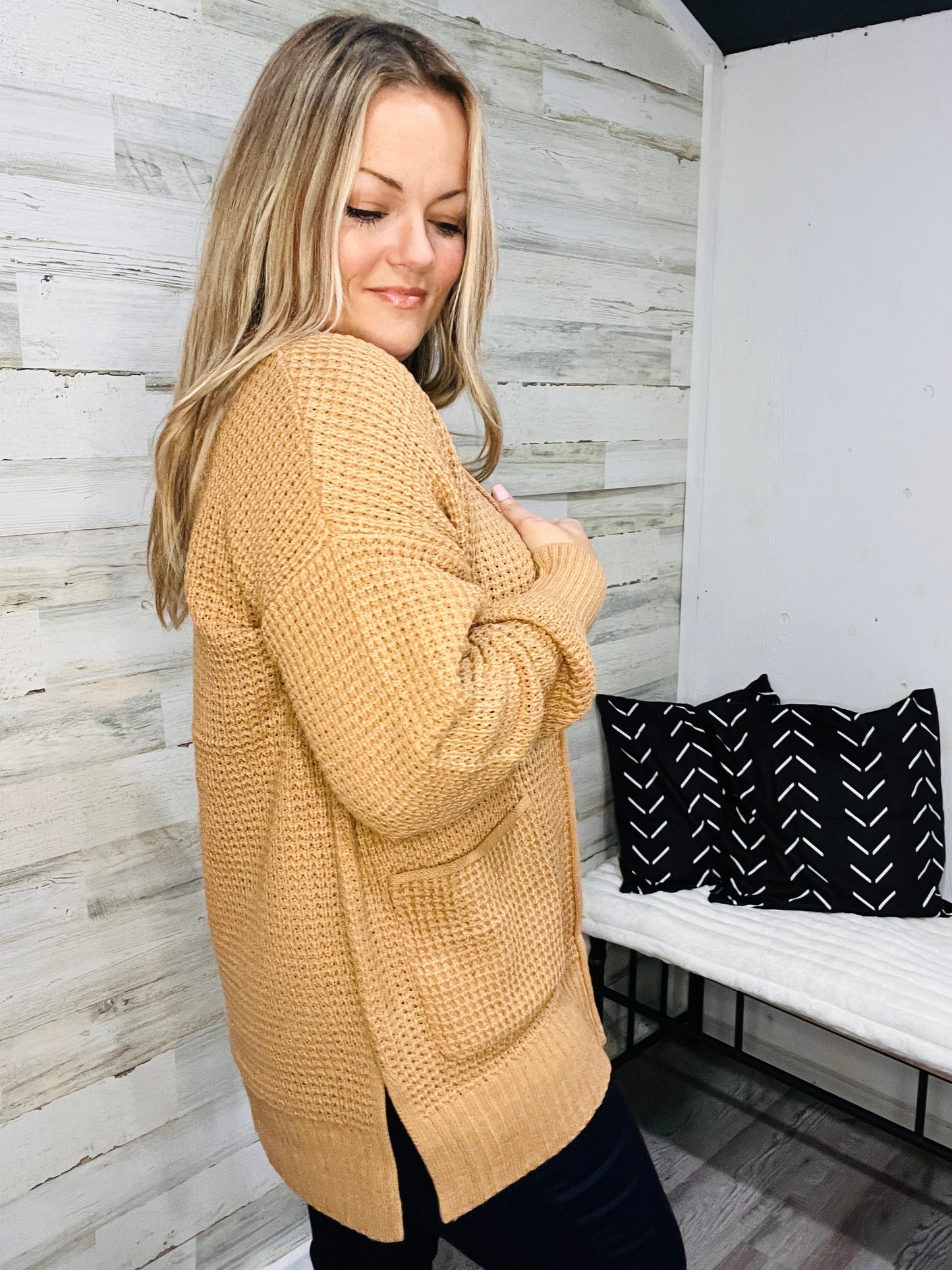 🤍 Taylor Waffle Knit Cardigan