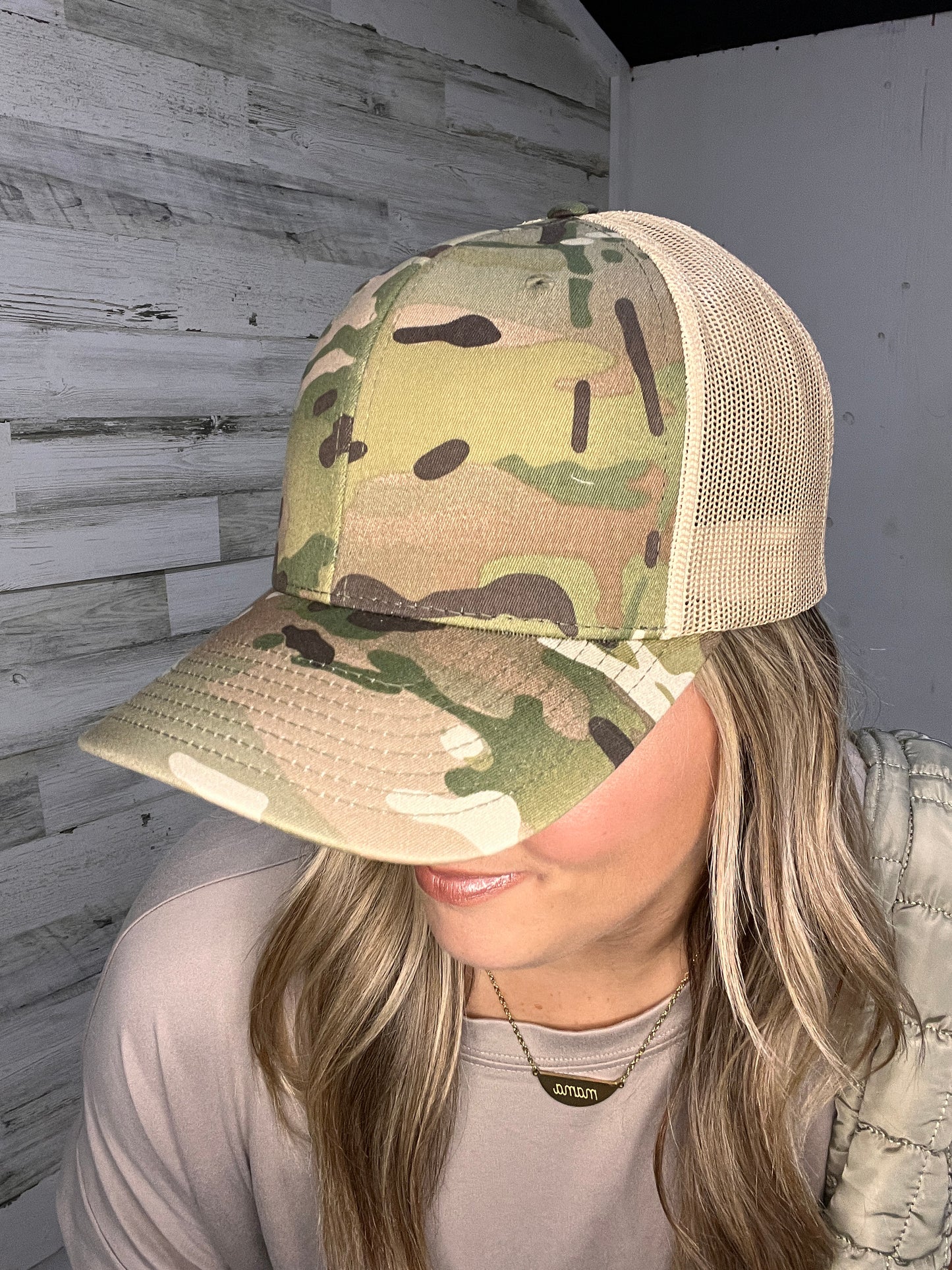 🤍 Sage Mocha Camo Hat