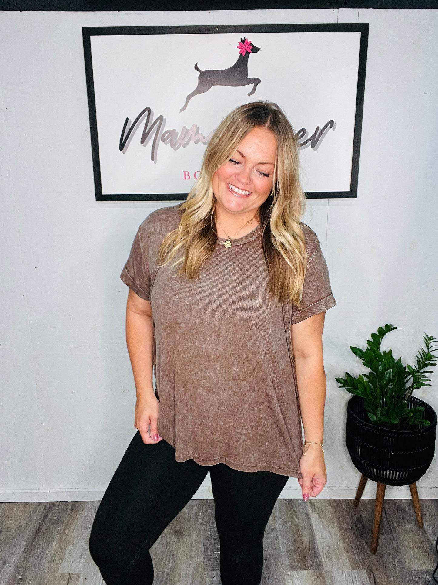 Rooted Ribbed Tee