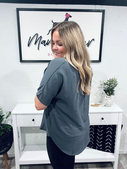 Slate & Simple Blouse