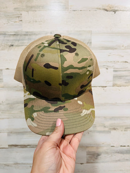 🤍 Sage Mocha Camo Hat