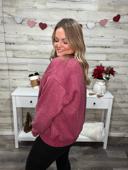 Heartstrings at Dusk Pullover