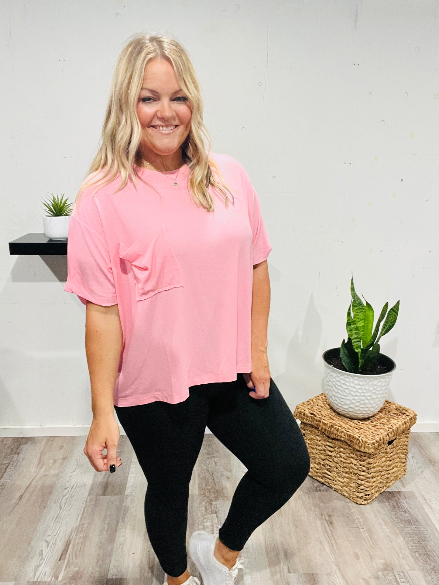 🤍 Pink Skys In Morning Flowy Relaxed Tee