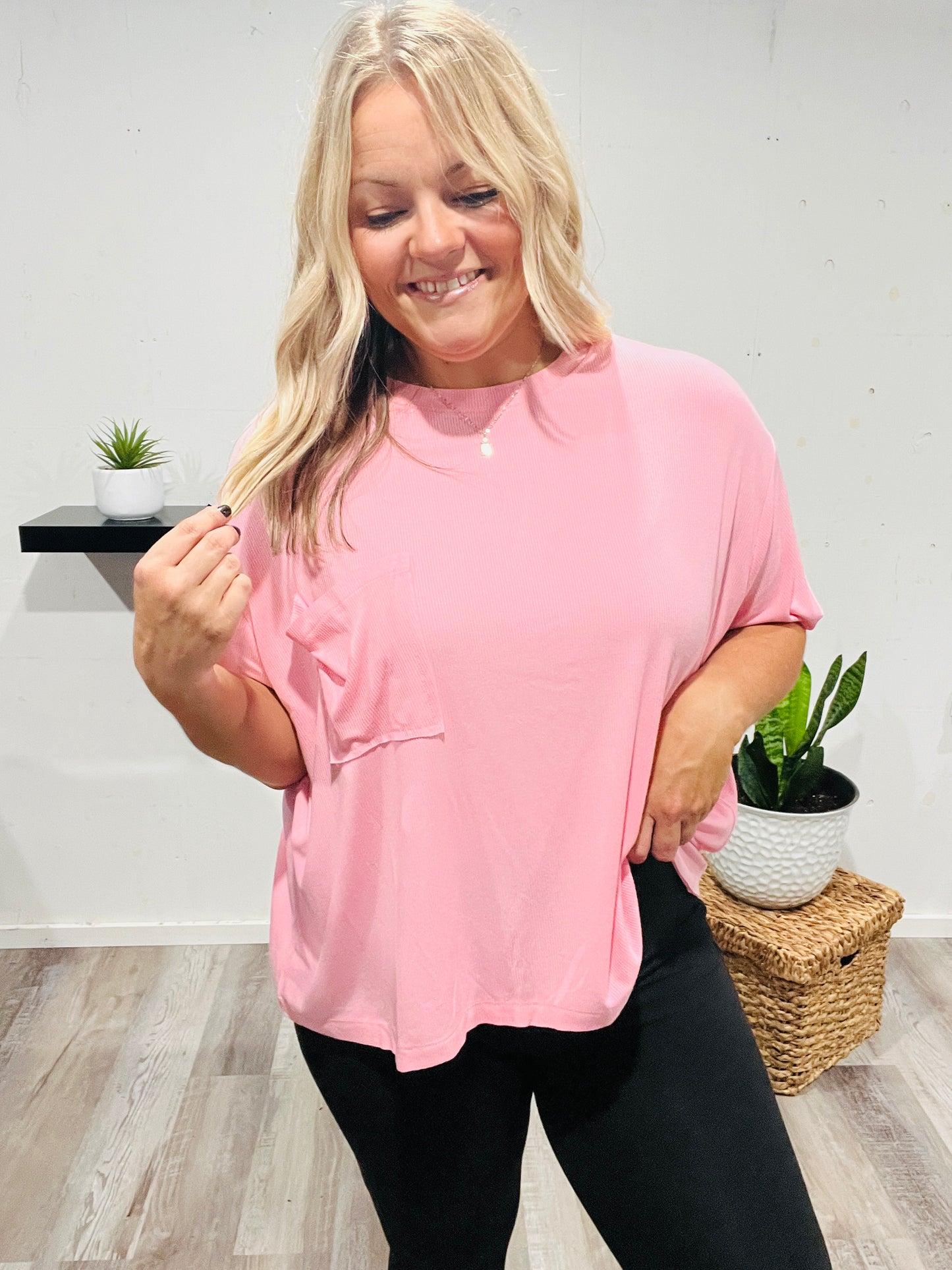 🤍 Pink Skys In Morning Flowy Relaxed Tee
