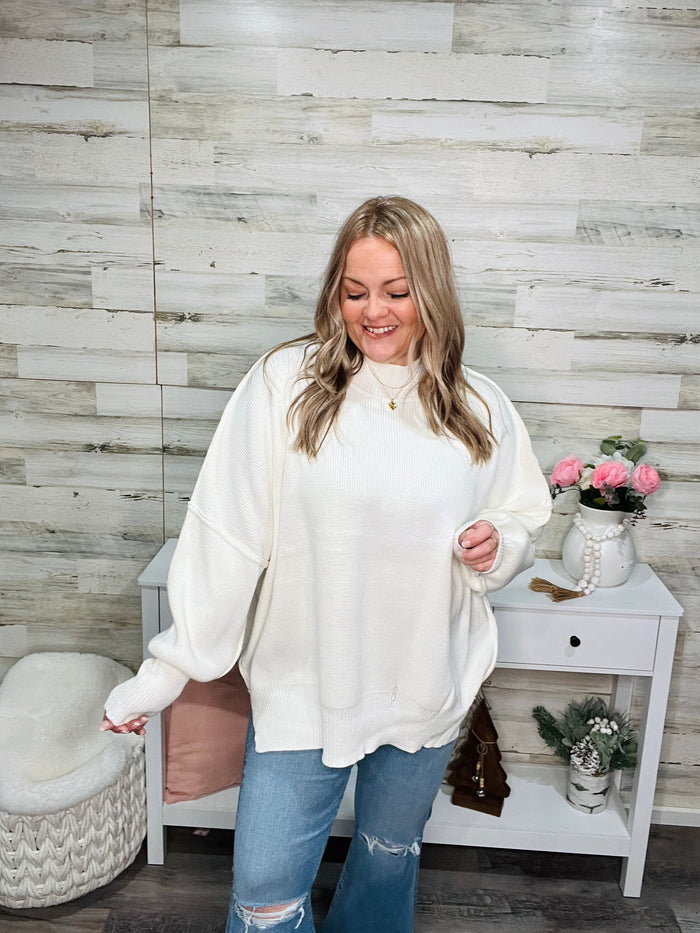 White Christmas Knit Sweater