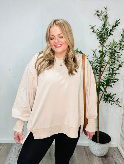Slow Sunday Oversized Pullover