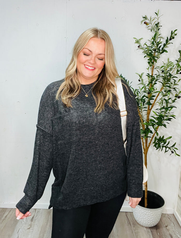 Charcoal Coast Soft Pullover