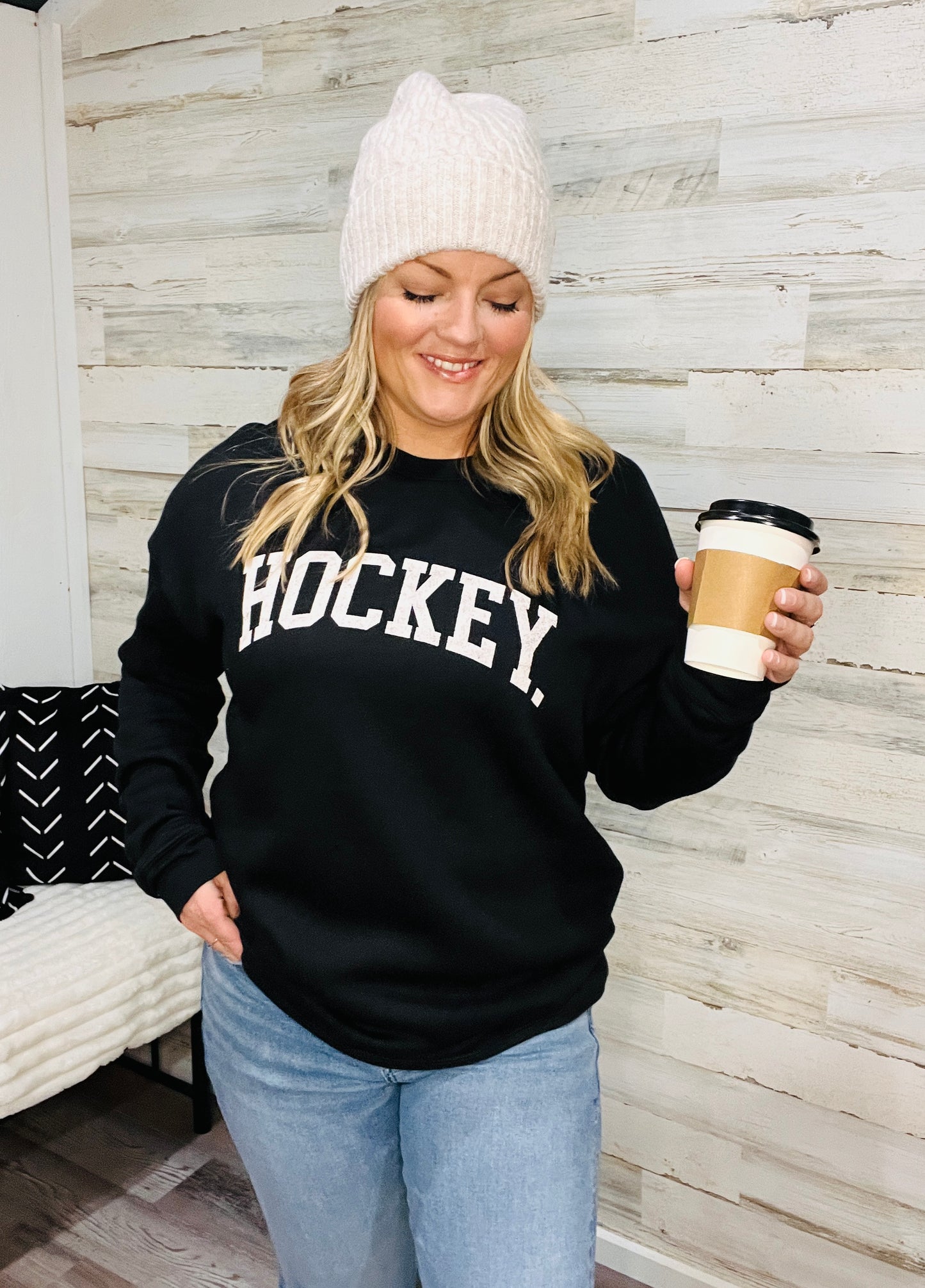 🤍 Hockey Mom Crewneck