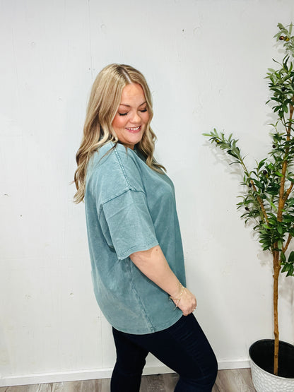 Emerald Mineral Wash Tee