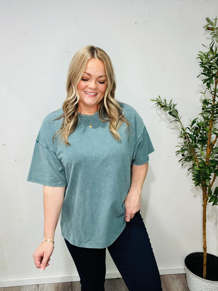 Emerald Mineral Wash Tee