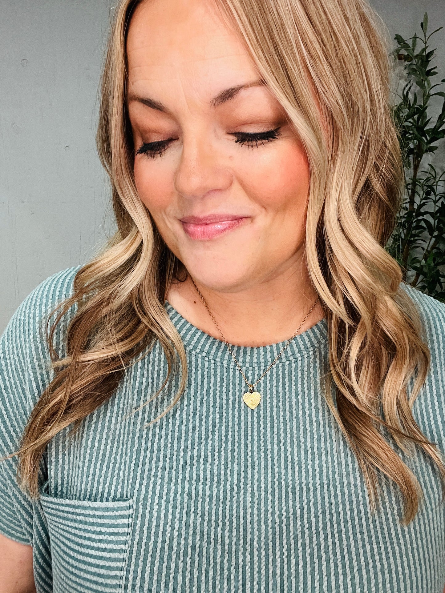 Jaded Garden Ribbed Top