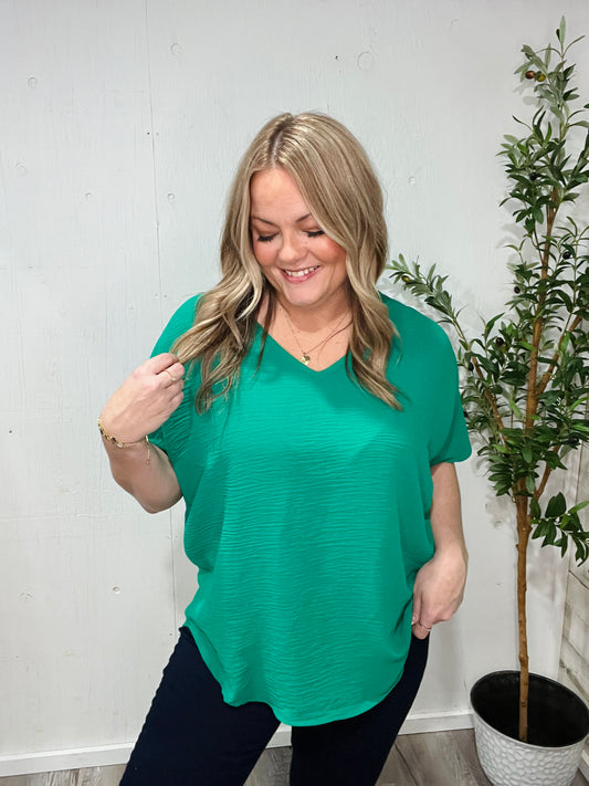 Spring Charm Woven Blouse