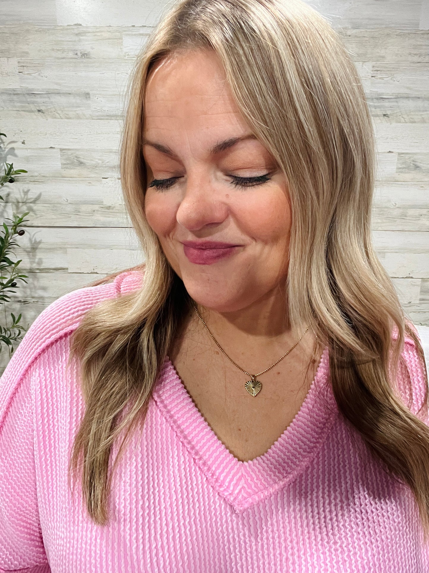 First Blossom Ribbed Top