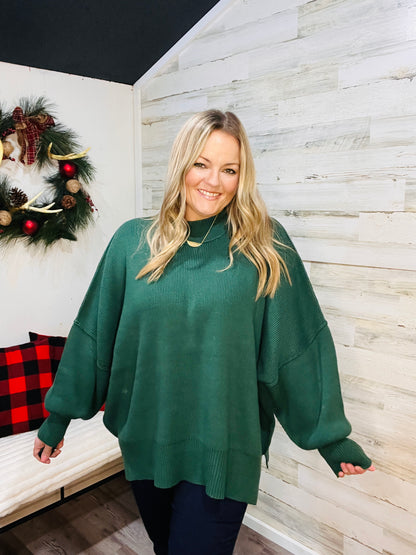 🤍 Evergreen Cozy Season Sweater