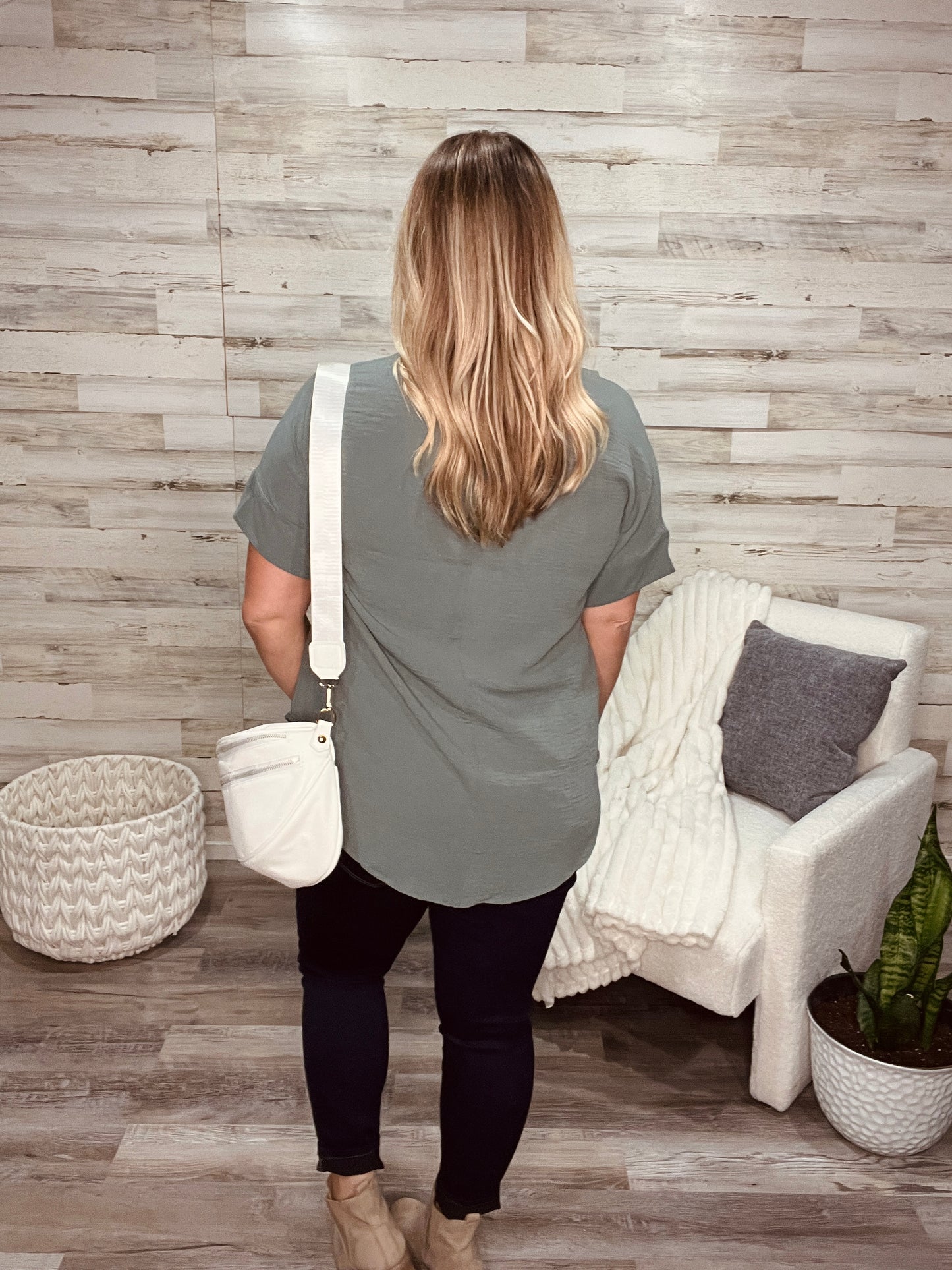 Sage Haven Woven Blouse
