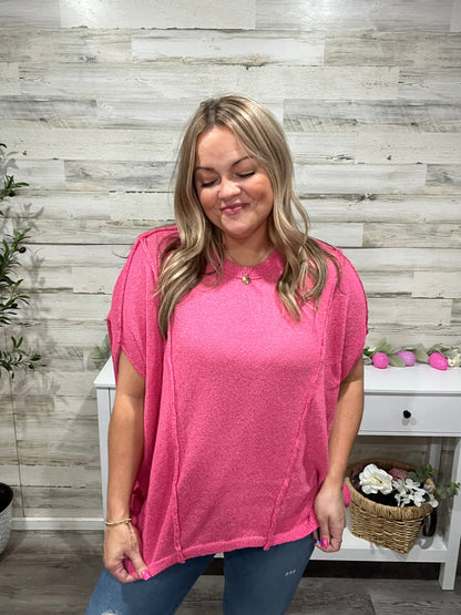 Fuchsia Relaxed Knit