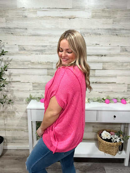 Fuchsia Relaxed Knit