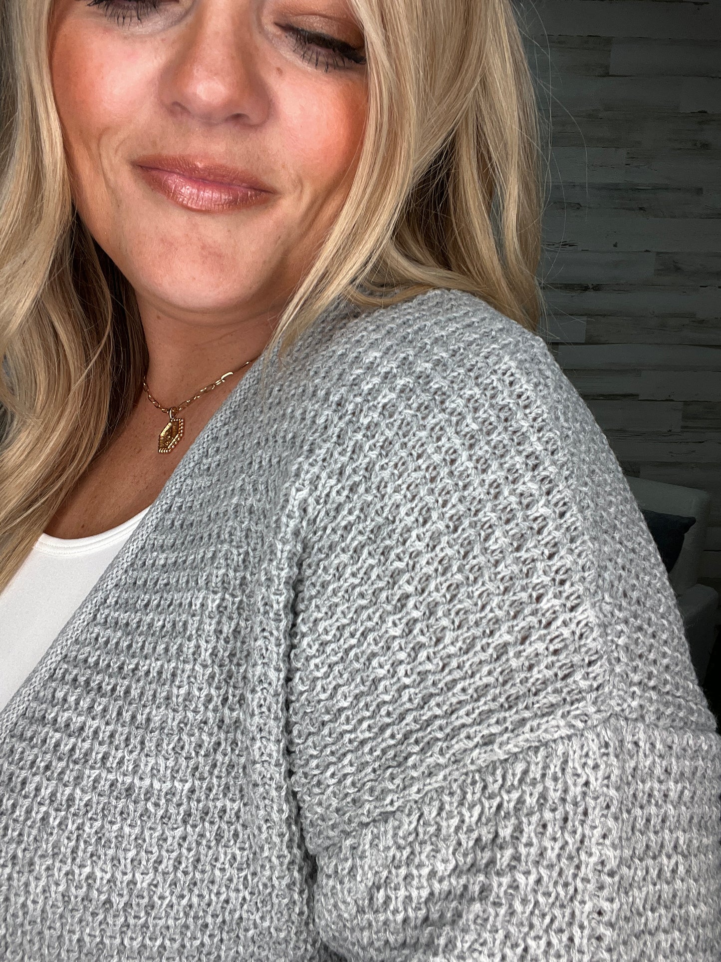 Fireside Waffle Knit Cardigan