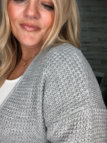 Fireside Waffle Knit Cardigan