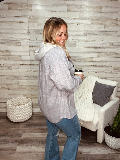 The Driftwood Hooded Shacket