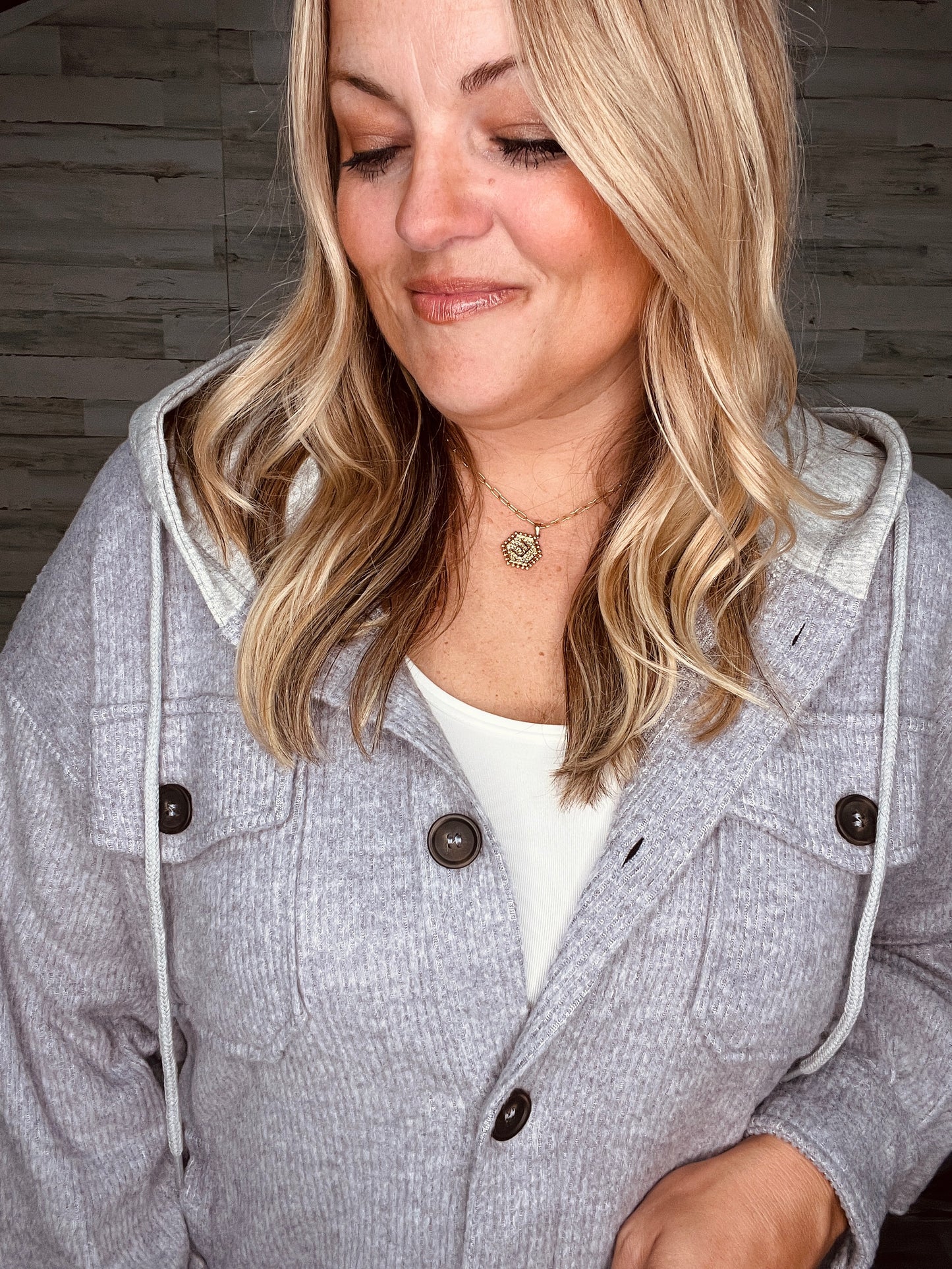 The Driftwood Hooded Shacket