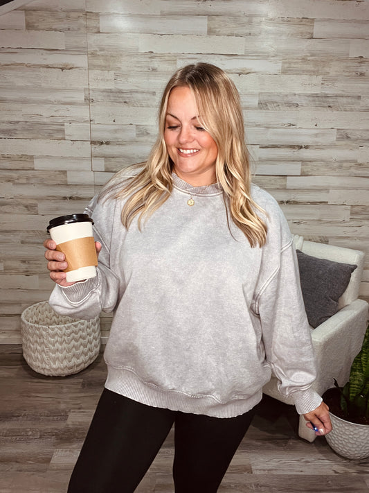 Cloud 9 Cozy Washed Fleece Crew