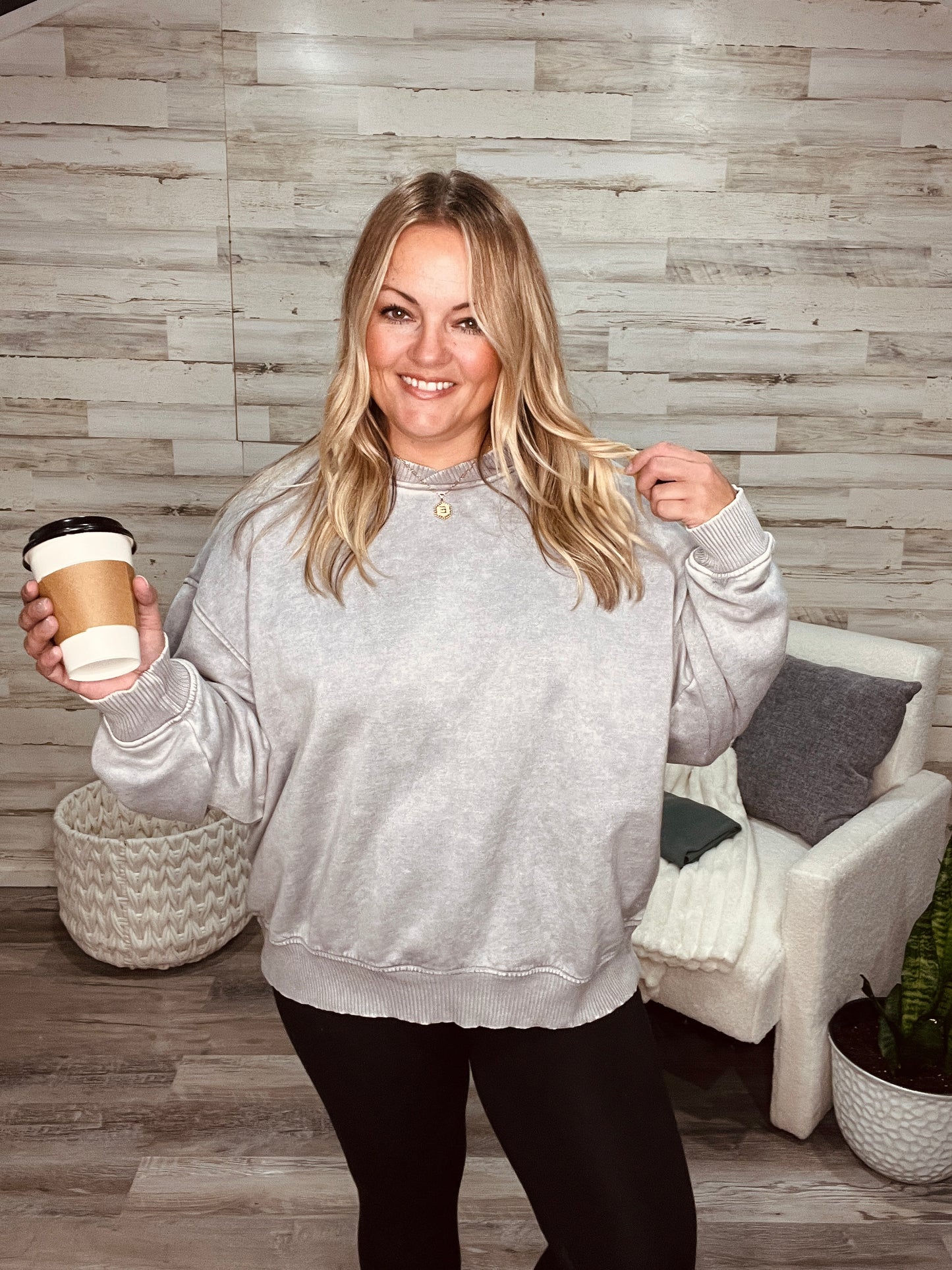 Cloud 9 Cozy Washed Fleece Crew