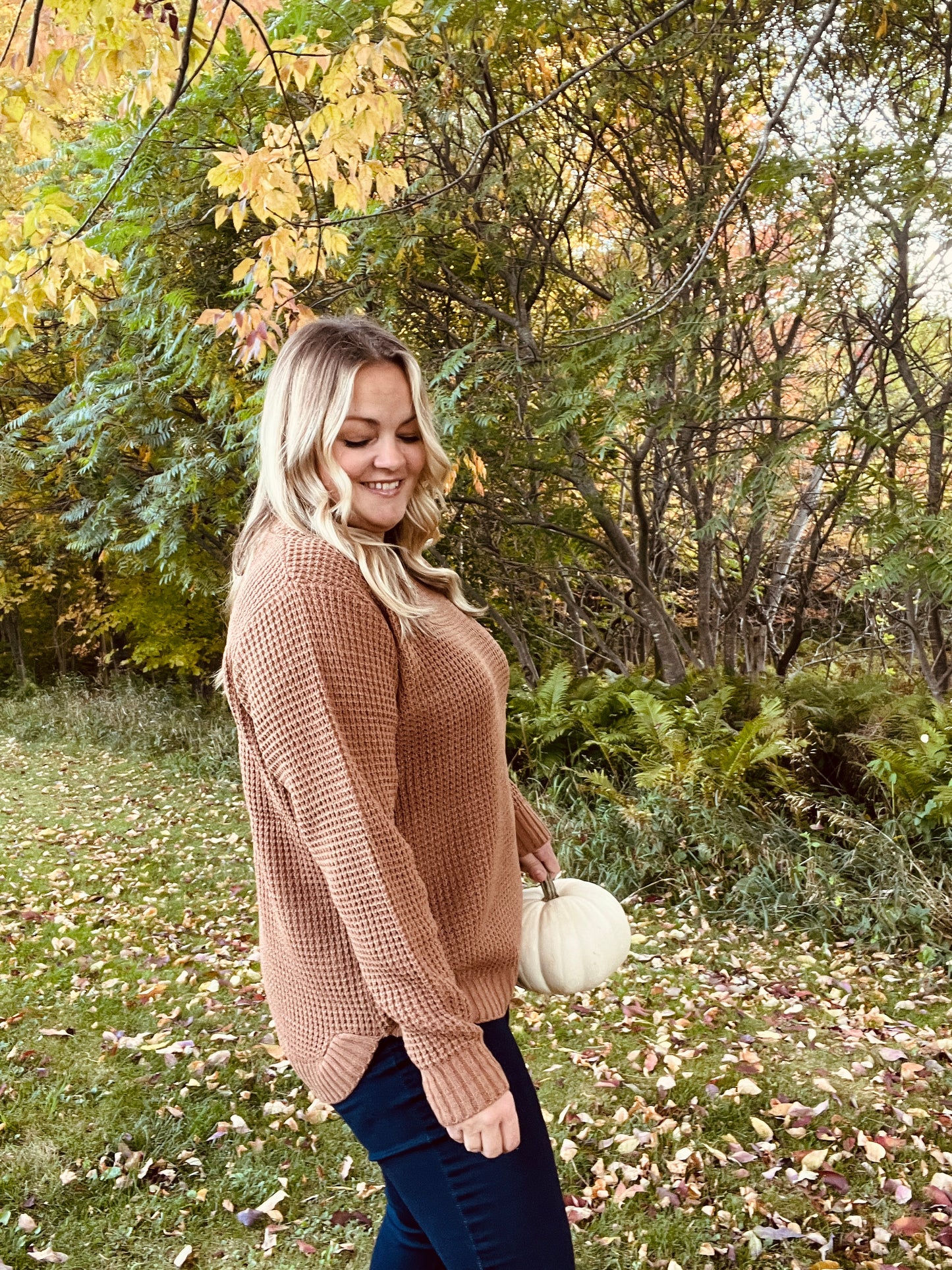 Maple Sugar Waffle Knit