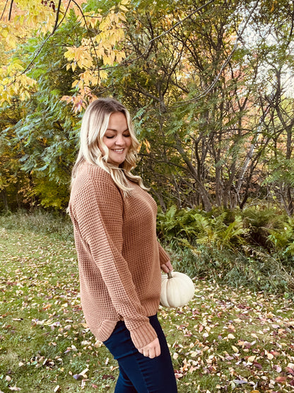 Maple Sugar Waffle Knit