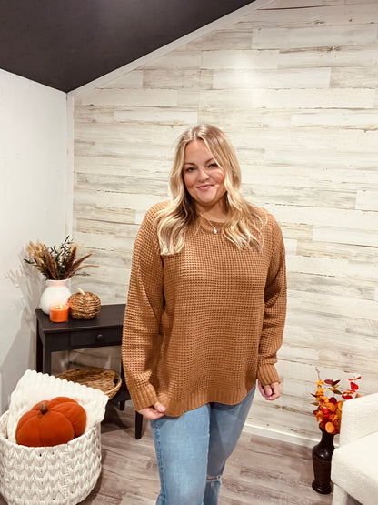 Maple Sugar Waffle Knit