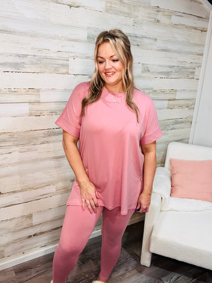 🤍 Dusty Rose Lounge Set