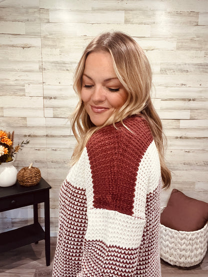 Rust and Rhythm Knit Sweater