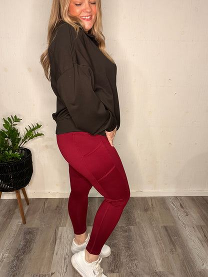 Crimson Crush Leggings