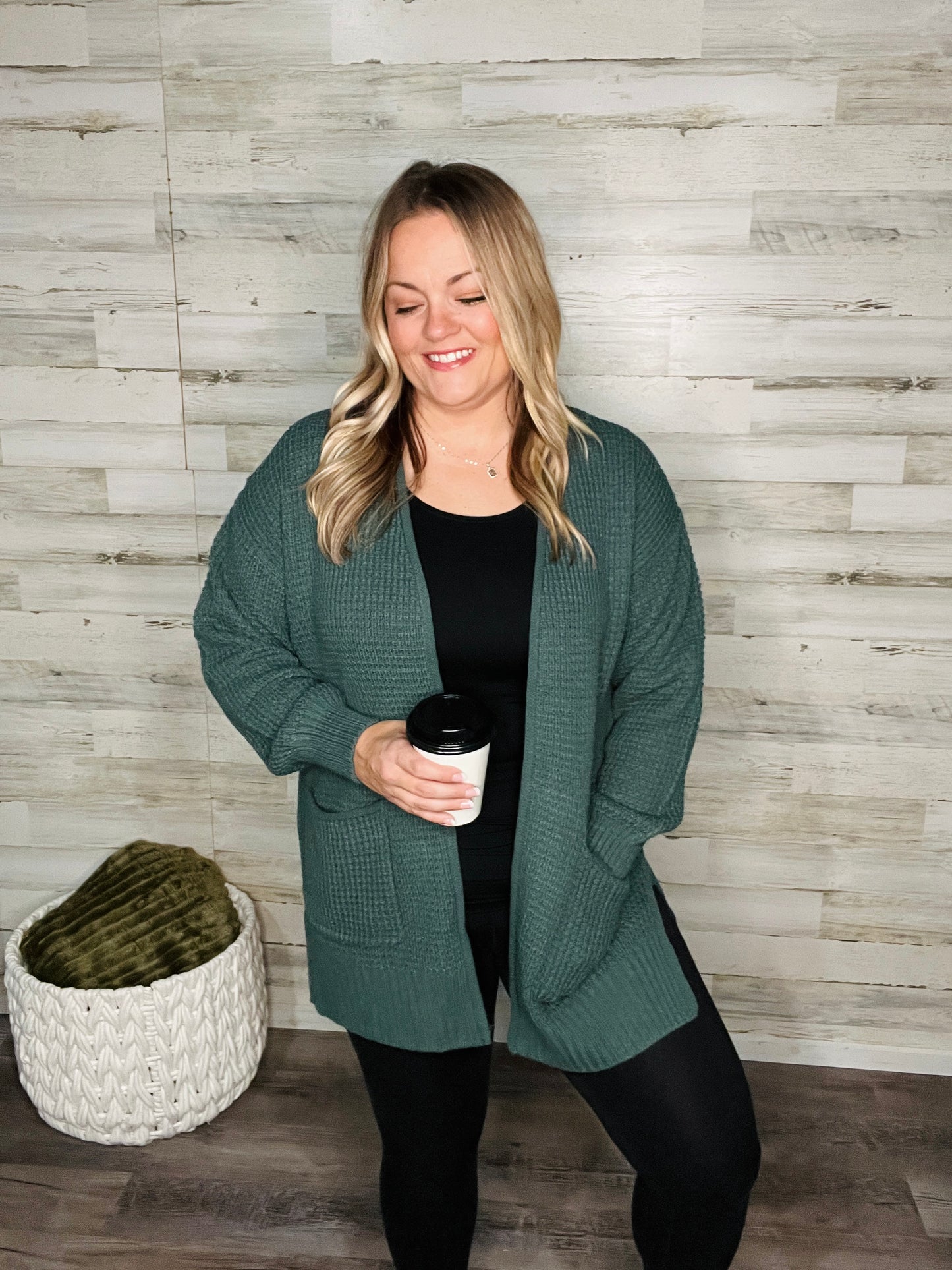 Woodland Waffle Knit Cardigan