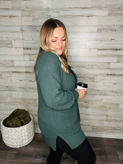 Woodland Waffle Knit Cardigan